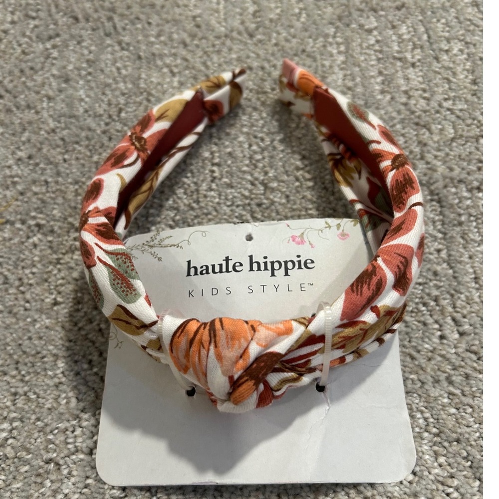 Haute Hippie‎ Kids Style Floral Knotted Headband, Girls Hair Accessory
